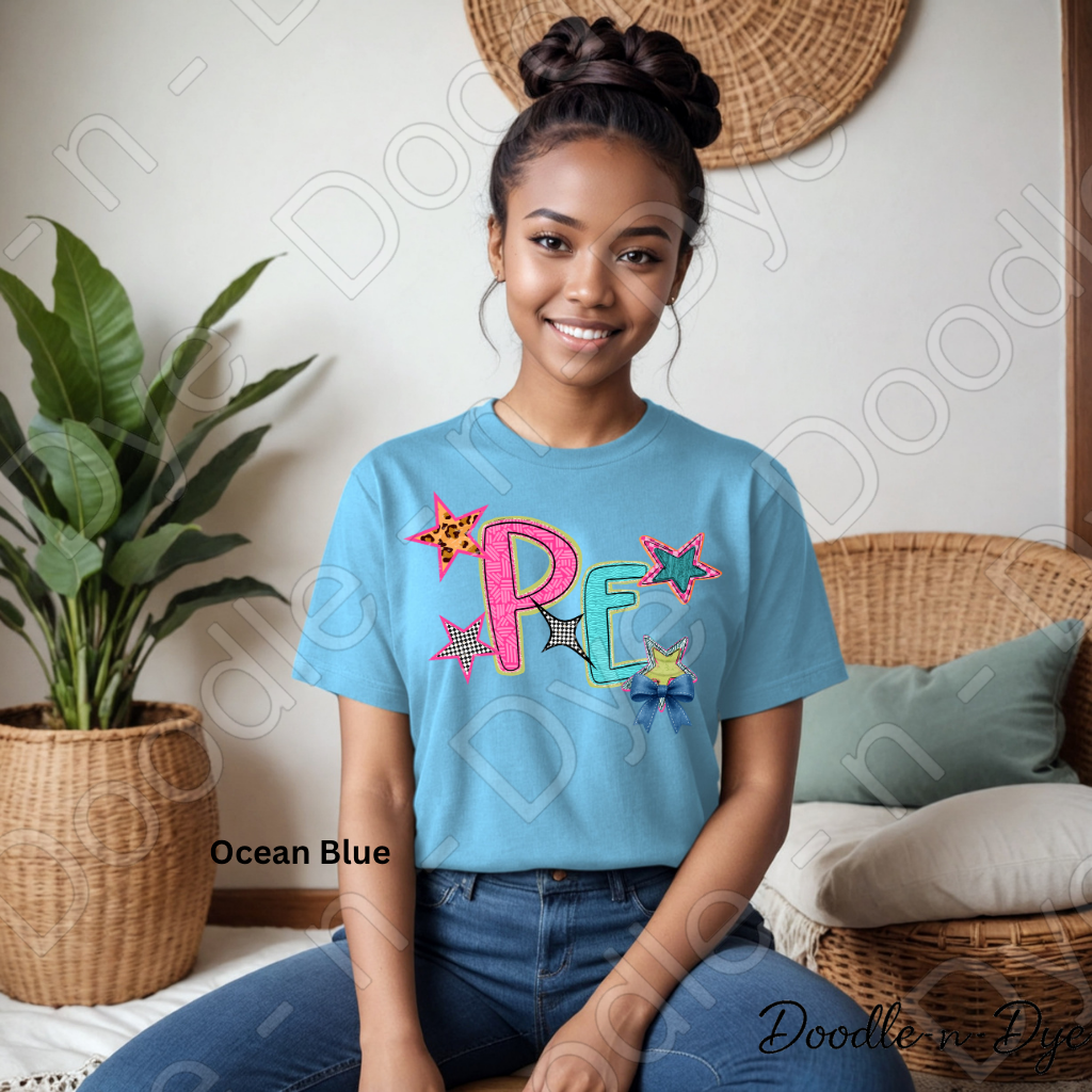 PE Teacher Bella & Canvas Tee, Back to School Teacher & Student Tee, Meet‑the‑Teacher & Classroom Photos, Beginning of School PE Teacher Shirt, Grade Level Gift for Teacher