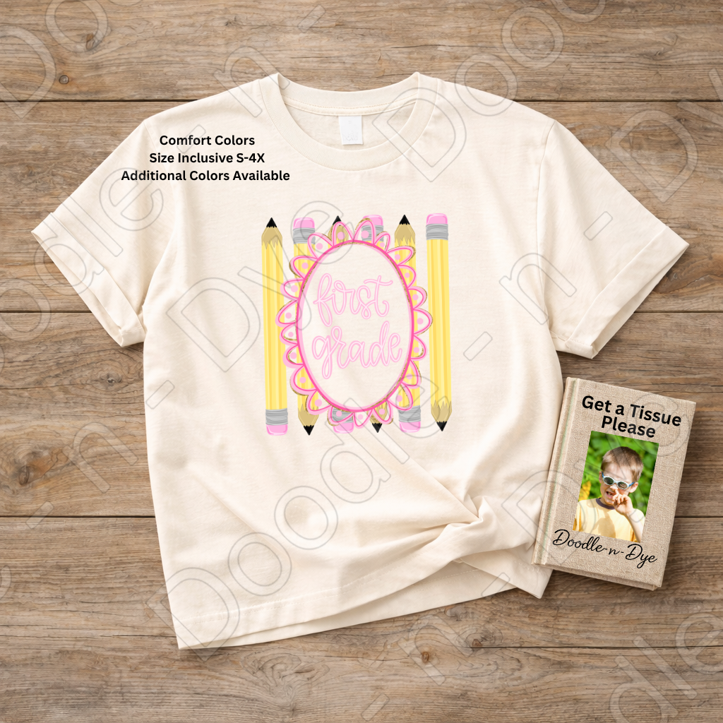 First Grade Teacher Shirt, First Grade Comfort Colors Teacher Tee, Grade Level First Grade Teacher Shirt, Teacher Gift, Back to School Teacher Tee
