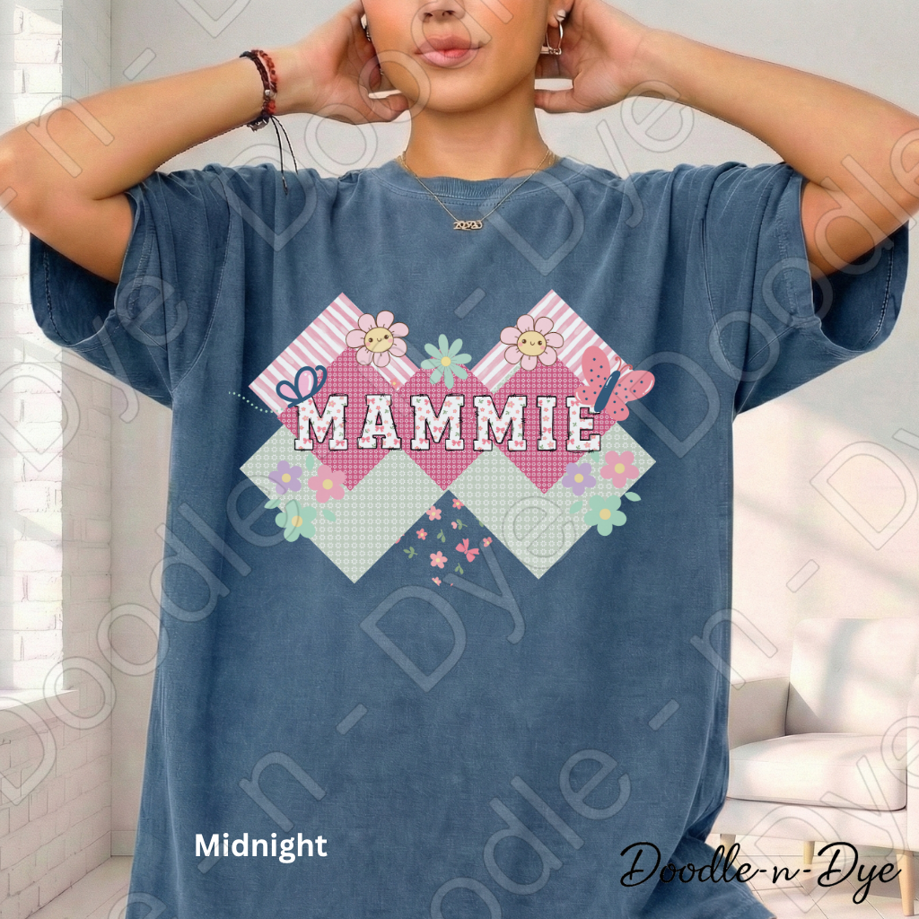 Mammie Comfort Colors Tee, Custom Grandmother Tee, Mother's Day Gift to Grandma, Gift for Her, Gift for Grandma