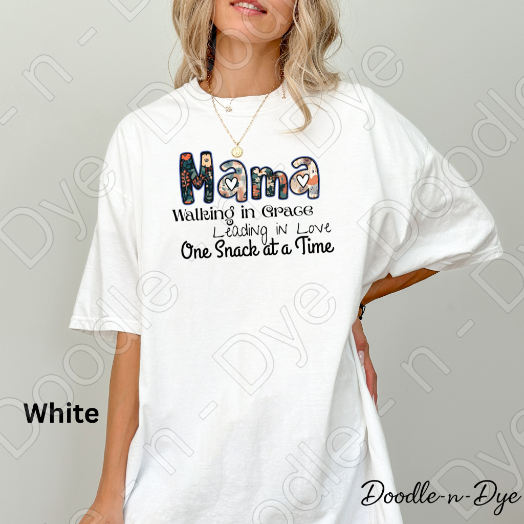 Mama Walking in Grace Shirt – Faith‑Inspired Comfort Colors Tee - Mother's Day Gift for Mom
