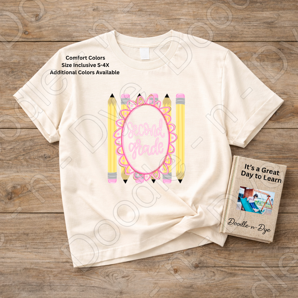 Second Grade Teacher Shirt, Second Grade Comfort Colors Teacher Tee, Grade Level Second Grade Teacher Shirt, Teacher Gift, Back to School Teacher Tee