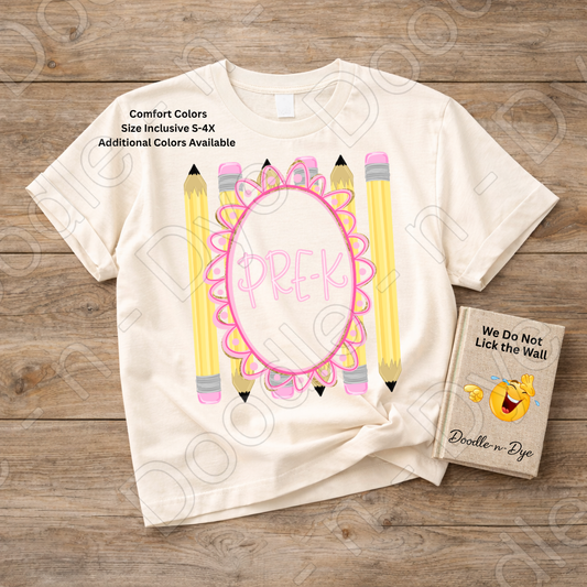 Pre-K Teacher Shirt, Pre-K Comfort Colors Teacher Tee, Grade Level Pre-K Teacher Shirt, Preschool Teacher Gift, Back to School Teacher Tee