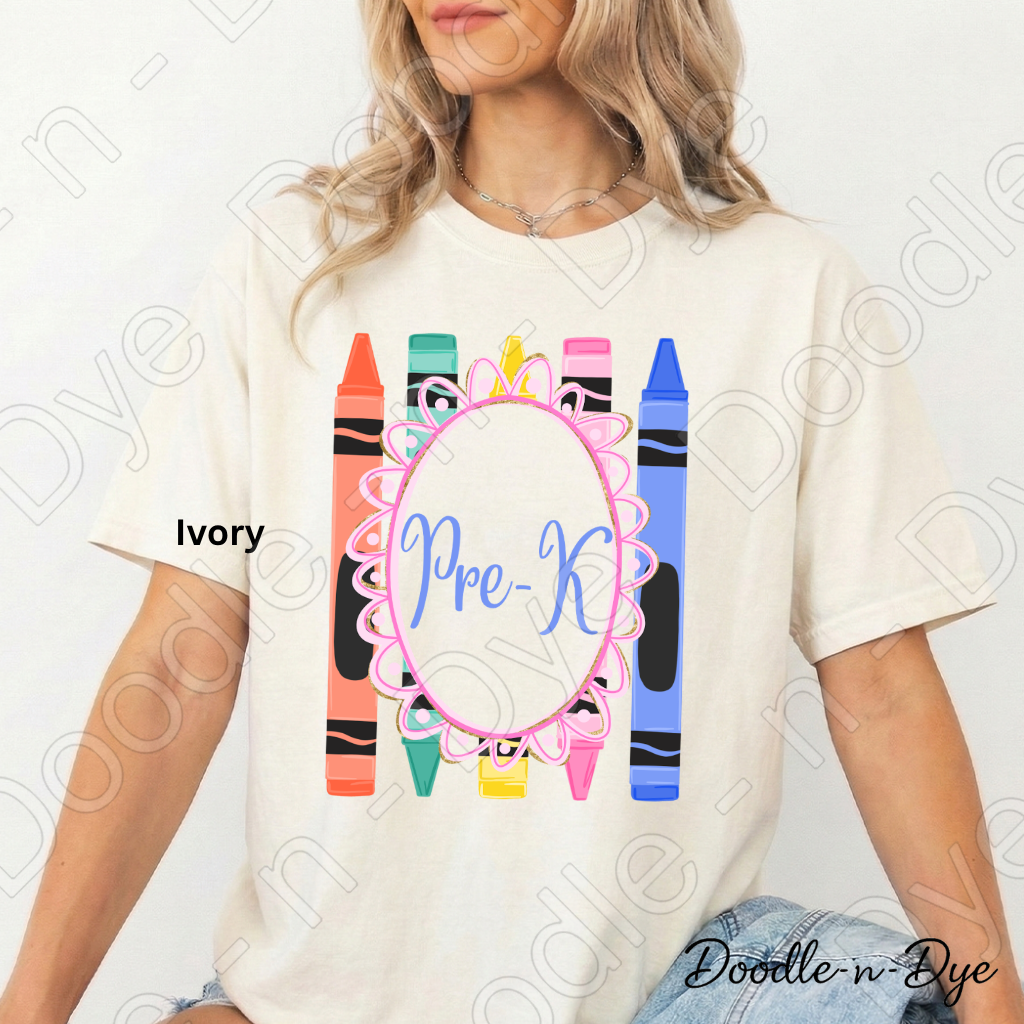 Pre-K Teacher Shirt, Pre-K Comfort Colors Teacher Tee, Grade Level Pre-K Teacher Shirt, Preschool Teacher Gift, Back to School Teacher Tee