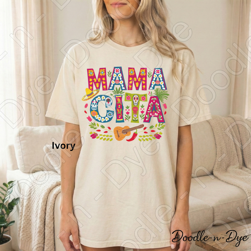 Mamacita Comfort Colors Tee, Fiesta-Inspired Mom Shirt, Mother's Day Gift, Mother's Day T-Shirt