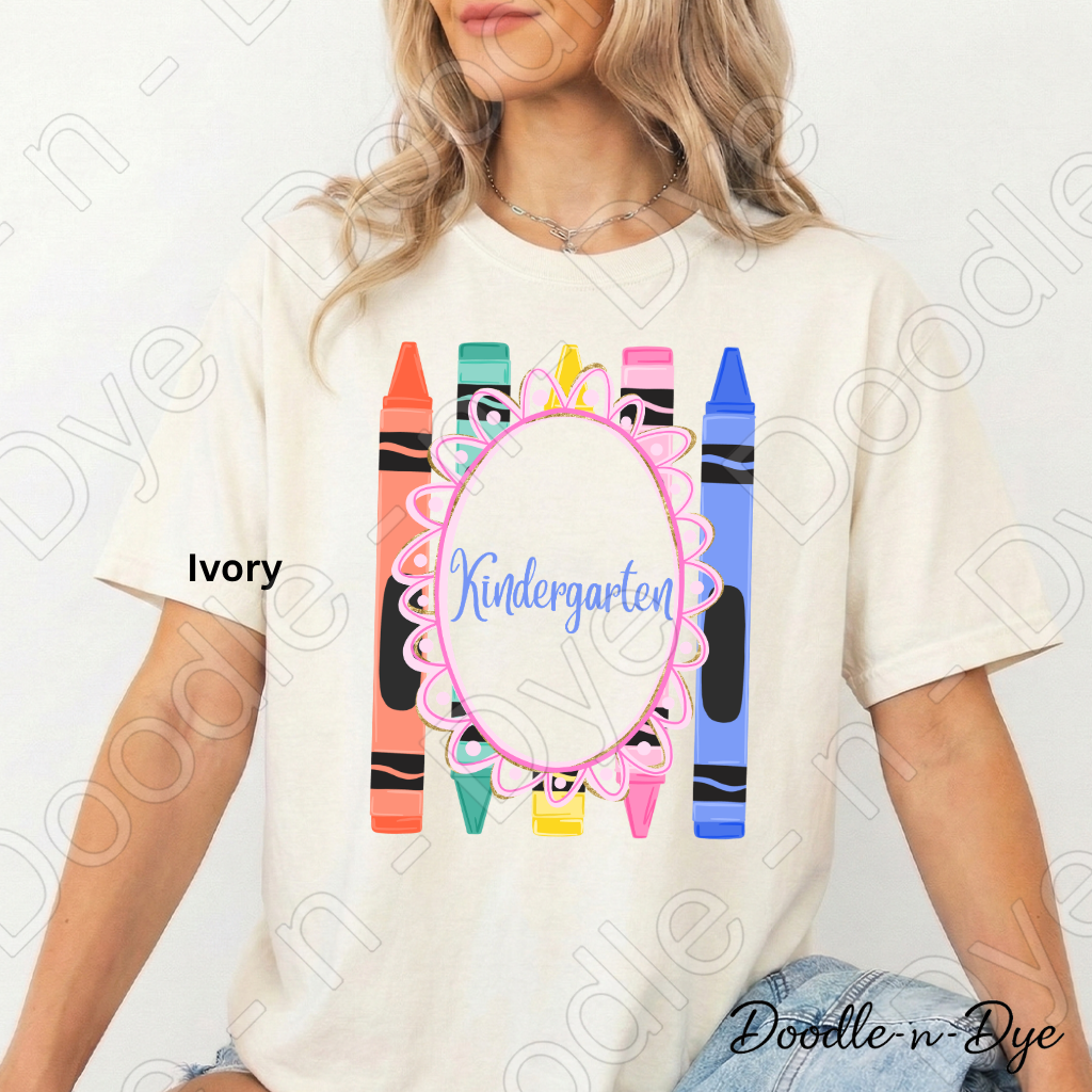 Kindergarten Teacher Shirt, Kindergarten Comfort Colors Teacher Tee, Grade Level Kindergarten Teacher Shirt, Kindergarten Teacher Gift, Back to School Teacher Tee