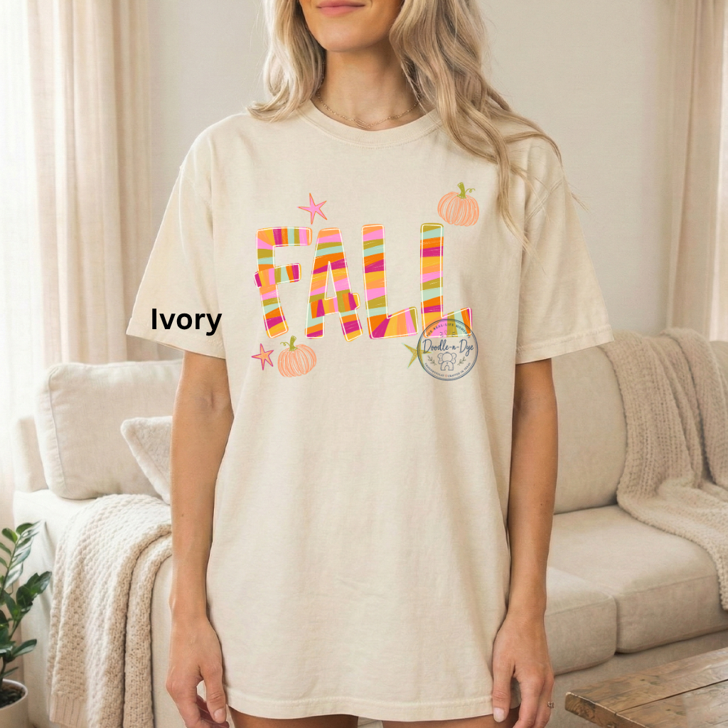 Fall Shirt | Comfort Colors® 1717 Autumn T-Shirt | Colorful Fall Graphic Tee | Cute Pumpkin Shirt | Boutique Fall Shirt for Women