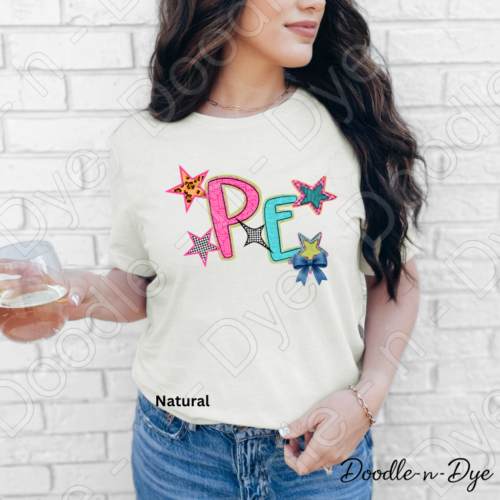 PE Teacher Bella & Canvas Tee, Back to School Teacher & Student Tee, Meet‑the‑Teacher & Classroom Photos, Beginning of School PE Teacher Shirt, Grade Level Gift for Teacher