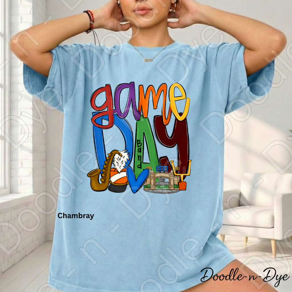 Game Day Band Shirt | Original Marching Band Comfort Colors Tee | Football Season Shirt | Band Mom Gift | Friday Night Lights T