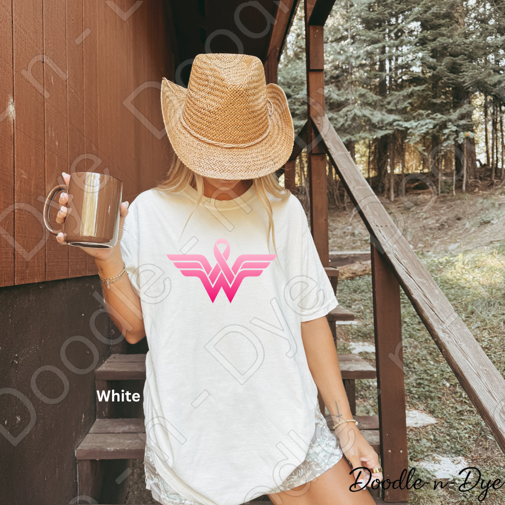 Fight Like a Girl Breast Cancer Awareness Shirt | Original Comfort Colors® Tee | Pink Ribbon Survivor Support Shirt | Breast Cancer Warrior Tee