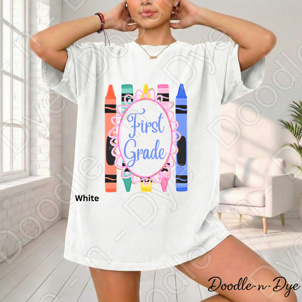 First Grade Teacher Shirt, First Grade Comfort Colors Teacher Tee, Grade Level First Grade Teacher Shirt, Elementary Teacher Gift, Back to School Teacher Tee