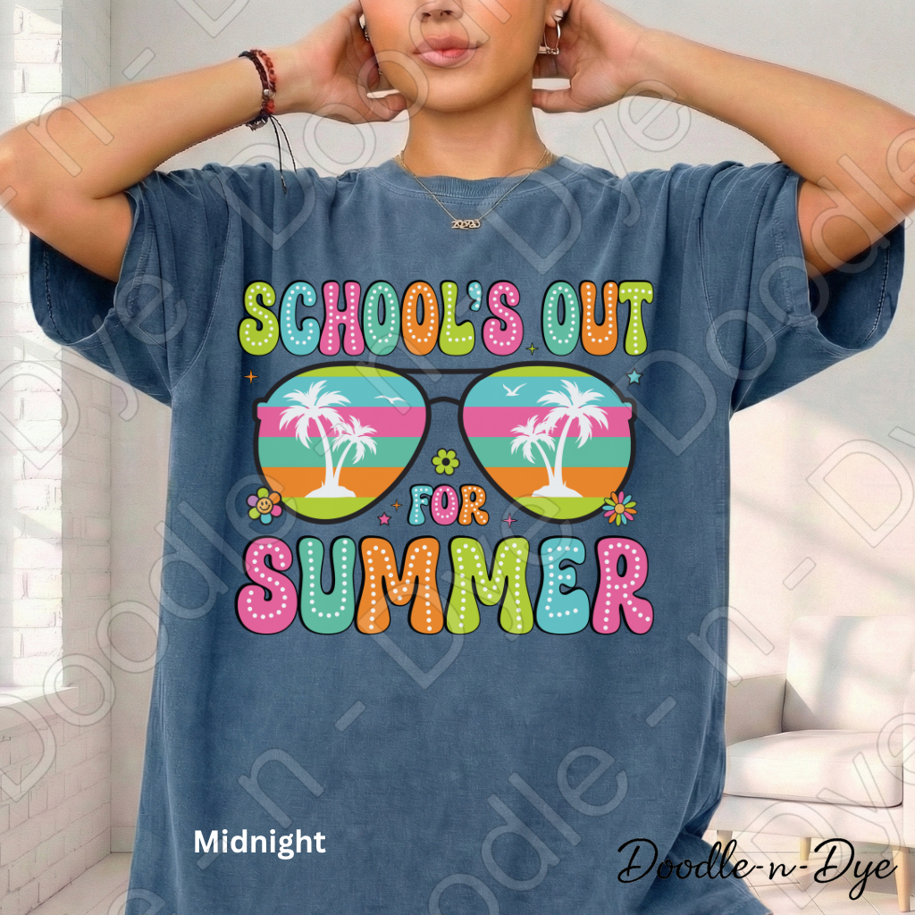School's Out for Summer Teacher Tee, Comfort Colors Shirt, End of School Teacher Tee, Summer Break Teacher Tee, Gift for Teacher, Teacher Appreciation