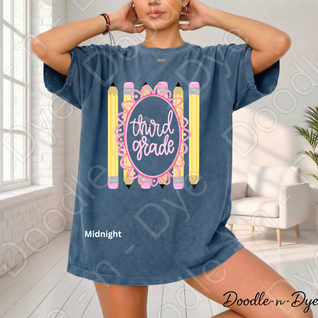 Third Grade Teacher Shirt, Third Grade Comfort Colors Teacher Tee, Grade Level Third Grade Teacher Shirt, Teacher Gift, Back to School Teacher Tee
