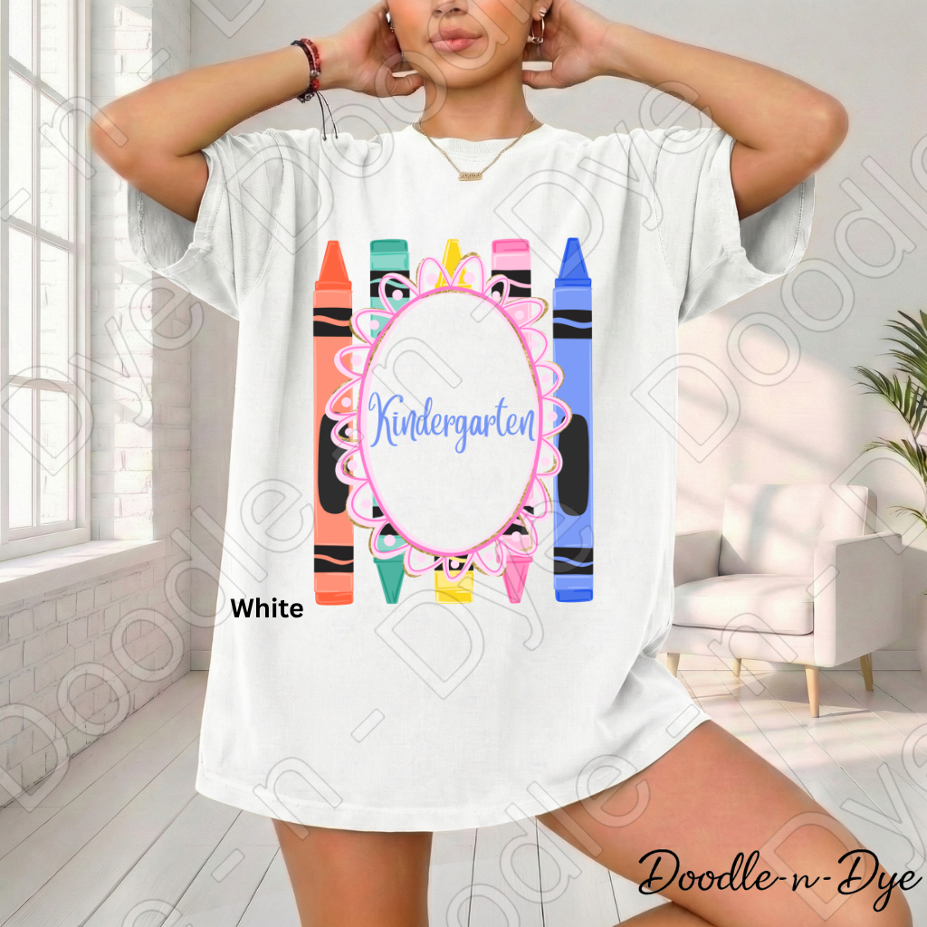Kindergarten Teacher Shirt, Kindergarten Comfort Colors Teacher Tee, Grade Level Kindergarten Teacher Shirt, Kindergarten Teacher Gift, Back to School Teacher Tee
