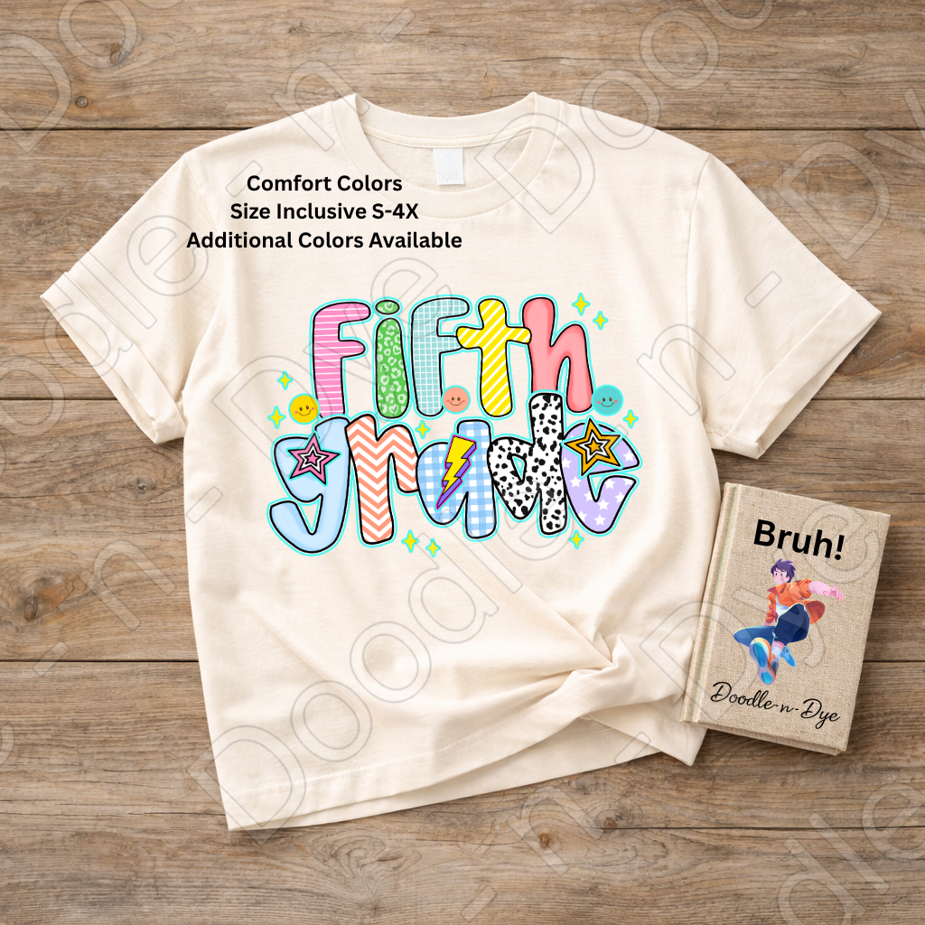 Fifth Grade Teacher Shirt – Comfort Colors Fifth Grade Tee, Back to School Elementary Teacher Apparel