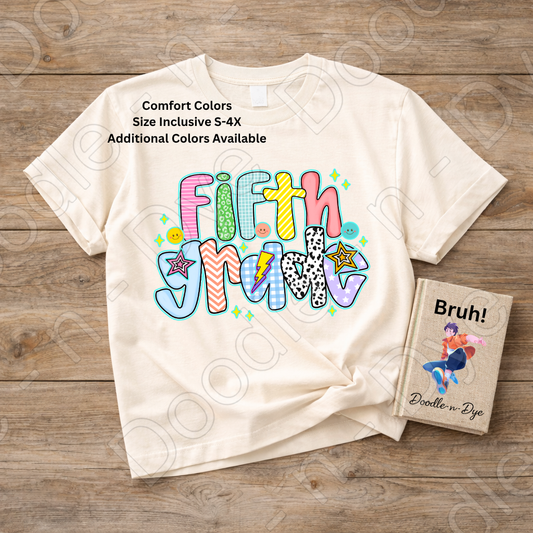 Fifth Grade Teacher Shirt – Comfort Colors Fifth Grade Tee, Back to School Elementary Teacher Apparel
