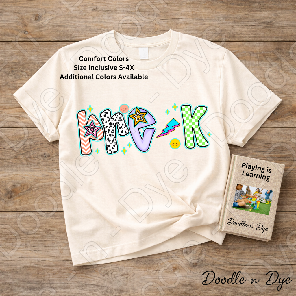 Pre-K Teacher Shirt – Comfort Colors Preschool Teacher Tee, Early Childhood Educator Back to School Shirt
