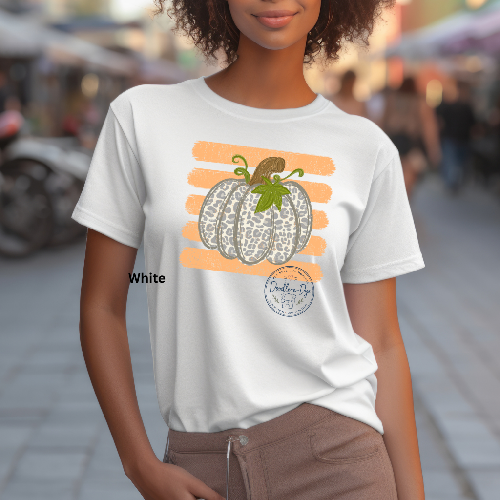 Leopard Pumpkin Shirt | Bella + Canvas® Fall T-Shirt | Cute Pumpkin Graphic Tee | Autumn Shirt for Women | Pumpkin Patch Outfit