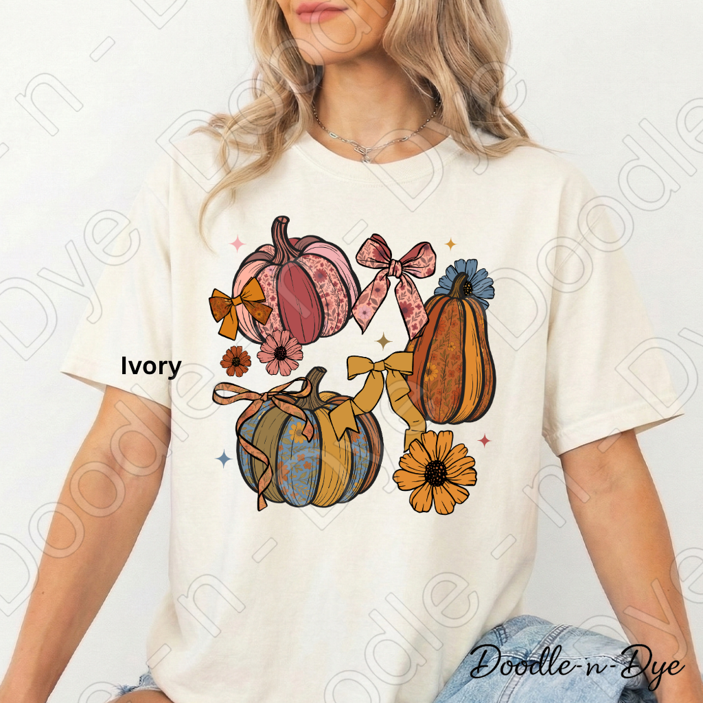 Shabby Chic Pumpkin Shirt, Farmhouse Fall Tee, Comfort Colors Pumpkin Shirt, Coquette Autumn Shirt, Floral Pumpkin Graphic Tee