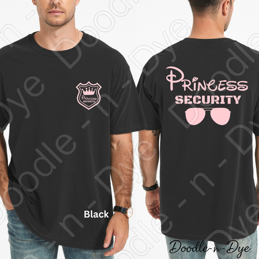 Princess Security Shirt – Men’s Comfort Colors 1717 Graphic Tee - Father's Day Gift, New Dad
