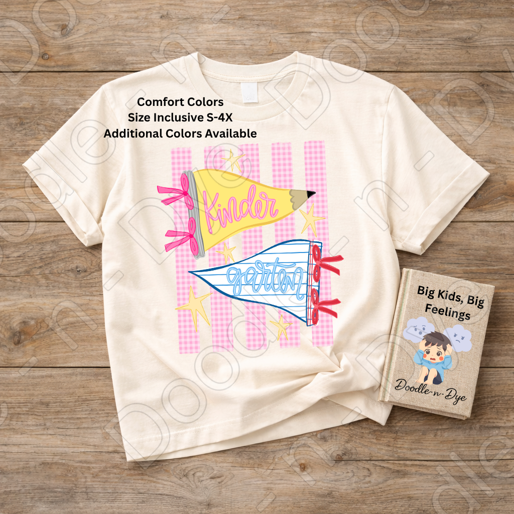 Kindergarten Teacher Shirt – Comfort Colors Kindergarten Tee, Back to School Teacher Grade Level Apparel