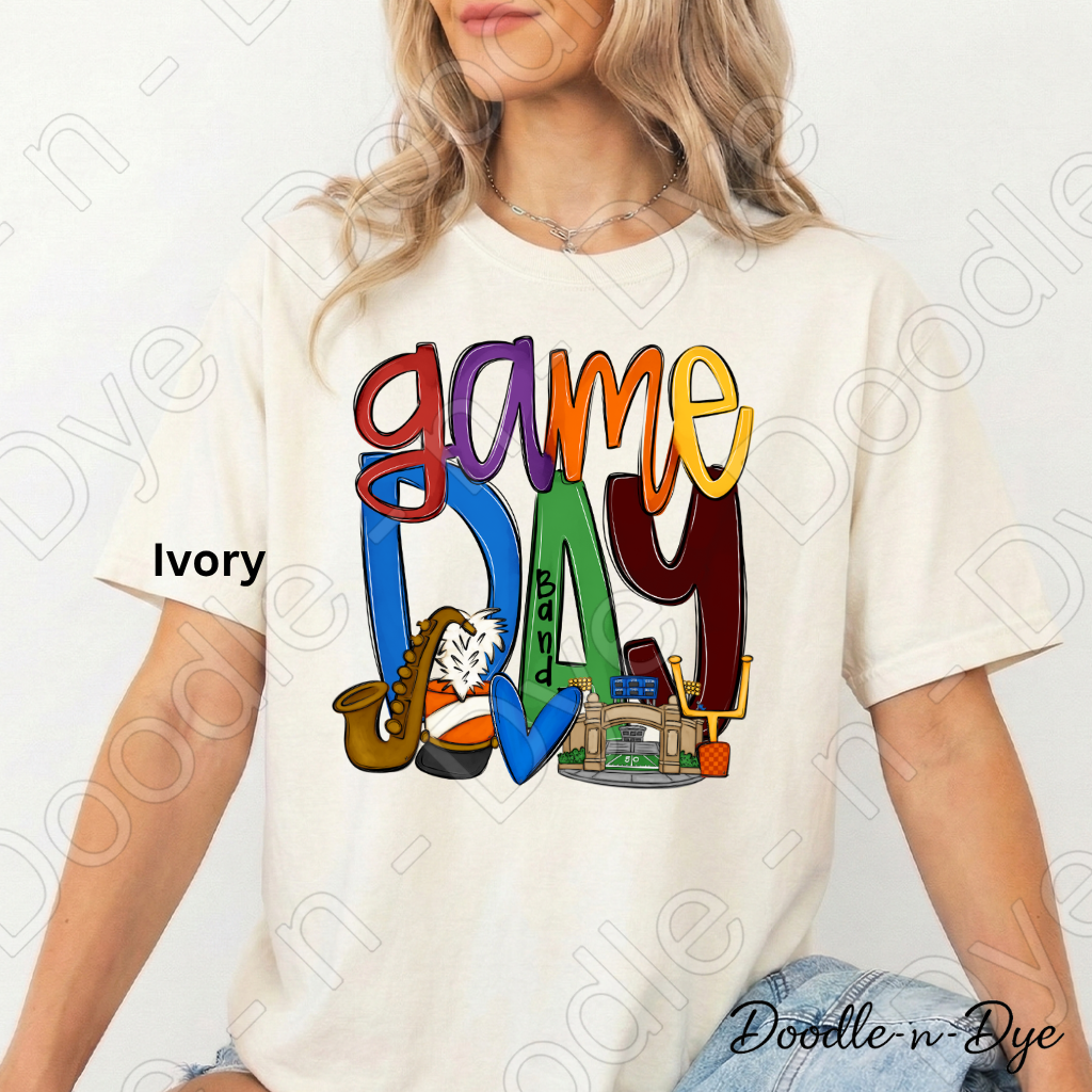 Game Day Band Shirt | Original Marching Band Comfort Colors Tee | Football Season Shirt | Band Mom Gift | Friday Night Lights T