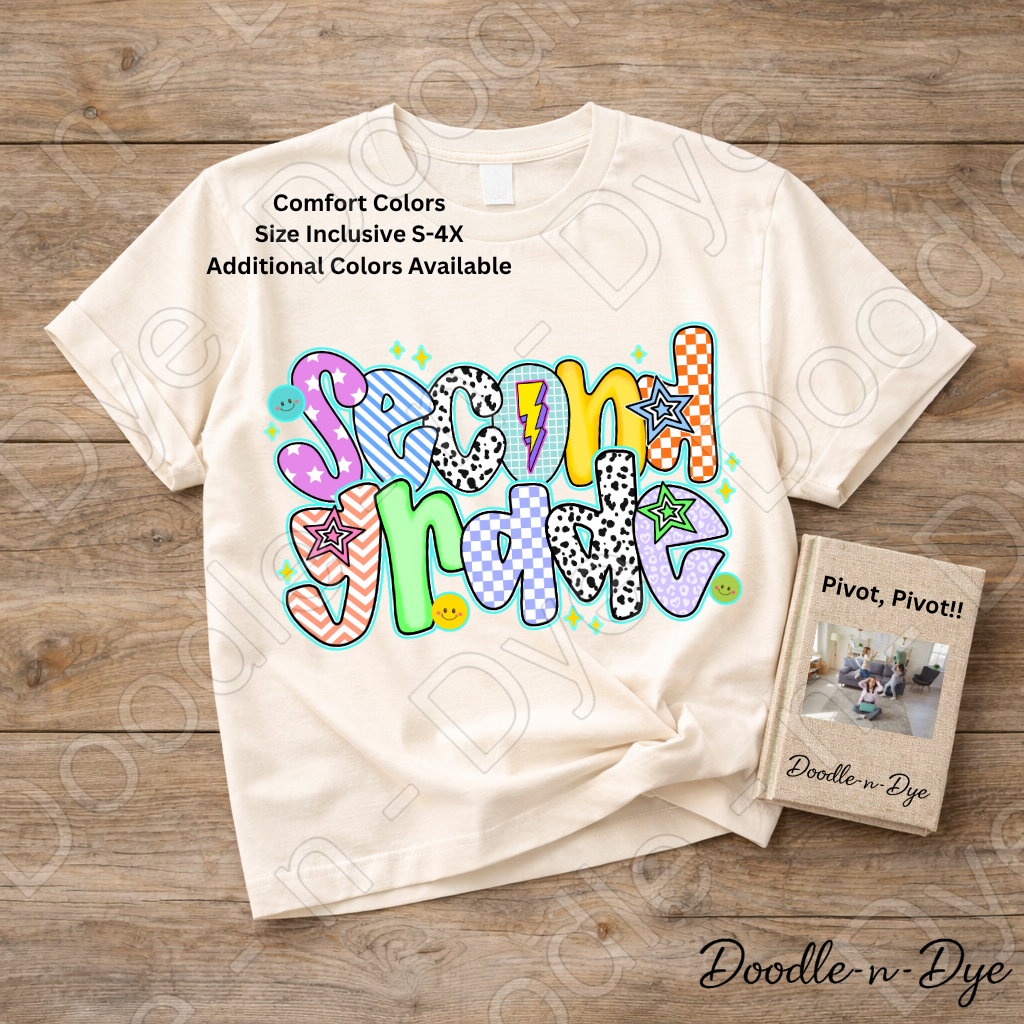 Second Grade Teacher Shirt – Comfort Colors Second Grade Tee, Back to School Elementary Teacher Apparel