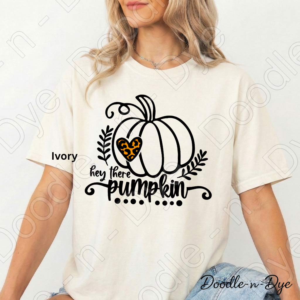 Hey There Pumpkin Shirt, Cute Fall Pumpkin Tee, Comfort Colors Autumn Shirt, Farmhouse Fall Tee, Cozy Pumpkin Graphic Tee