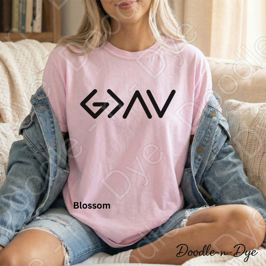 God is Greater Than the Highs and Lows Shirt, Christian God is Greater Tee, Faith-Based T-Shirt, Faith-Forward Tshirt