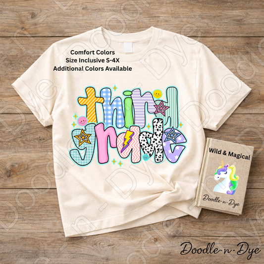 Third Grade Teacher Shirt – Comfort Colors Third Grade Tee, Back to School Elementary Teacher Apparel