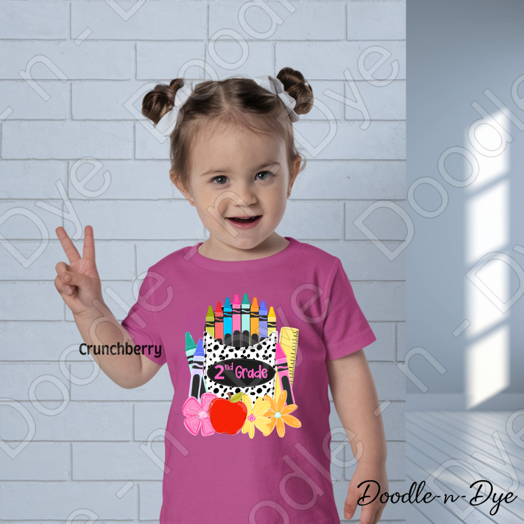 Youth Crayon Box Comfort Colors Tee, Back to School Kids Shirt, Cute Classroom Photo Outfit, Colorful Crayon Box Tee, Beginning of School Student Shirt