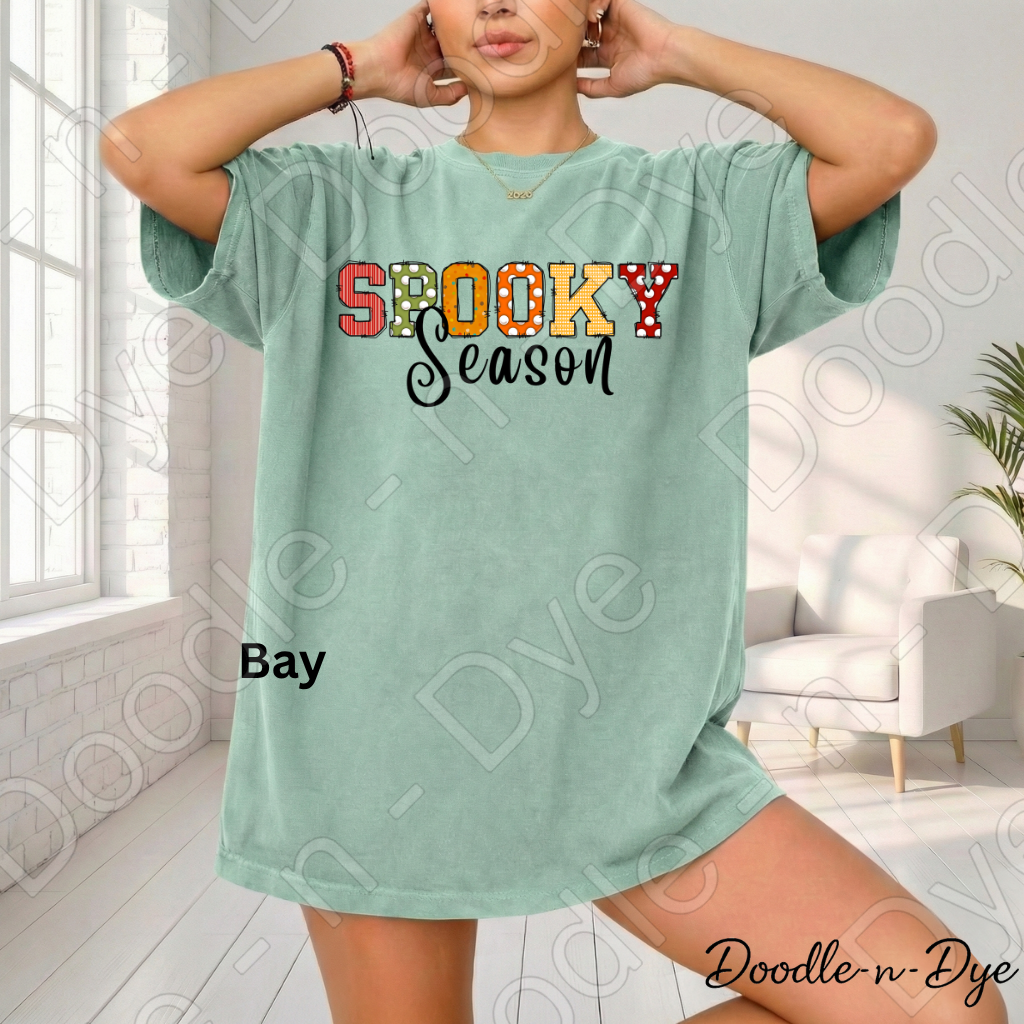 Spooky Season Shirt | Doodle-n-Dye Original | Comfort Colors 1717 Halloween Tee | Cute Fall Graphic Shirt | Pumpkin Halloween Shirt