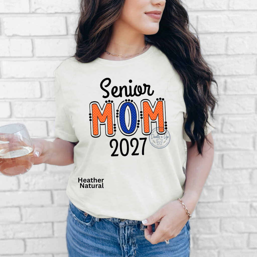 Senior Mom 2027 Shirt | Original Bella + Canvas® T-Shirt | Class of 2027 Mom Tee | Graduation Mom Shirt | Proud Senior Mom Gift