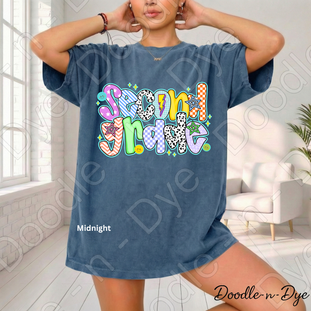 Second Grade Teacher Shirt – Comfort Colors Second Grade Tee, Back to School Elementary Teacher Apparel
