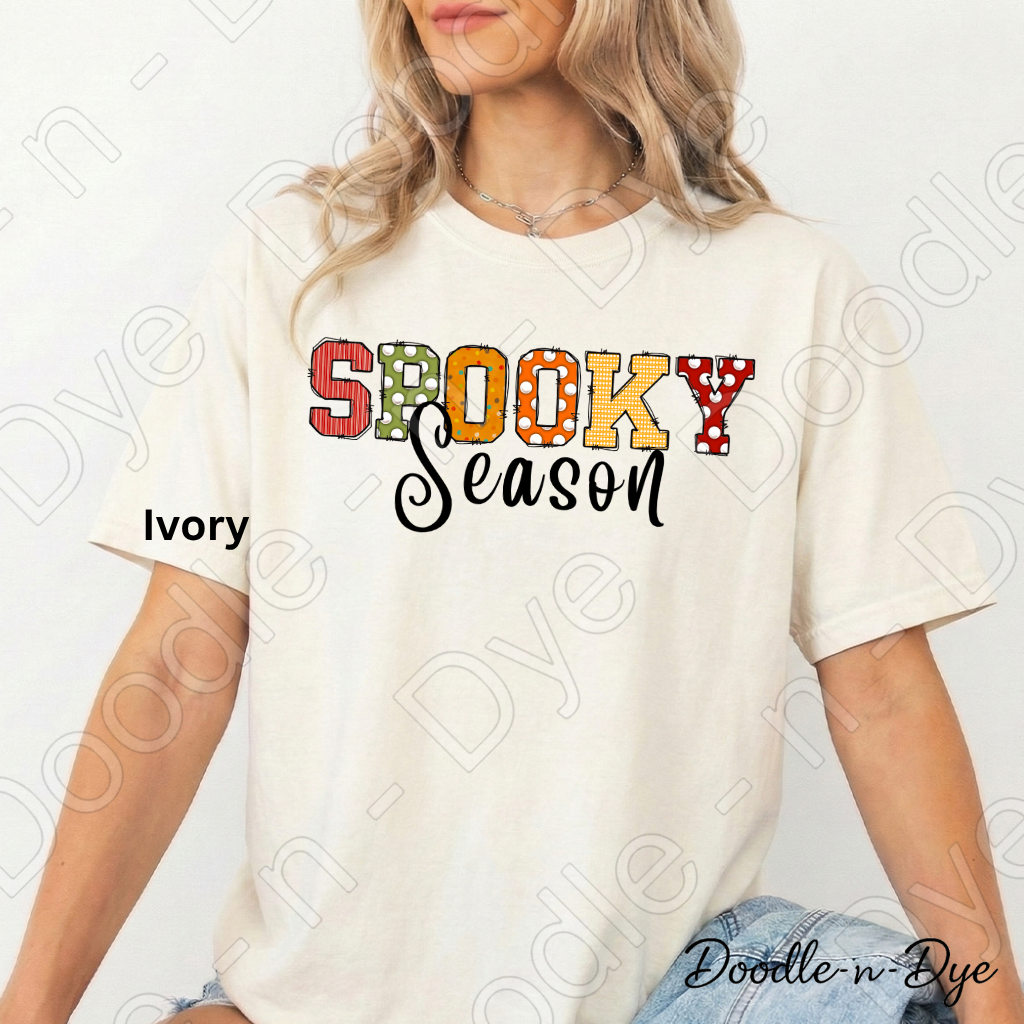 Spooky Season Shirt | Doodle-n-Dye Original | Comfort Colors 1717 Halloween Tee | Cute Fall Graphic Shirt | Pumpkin Halloween Shirt