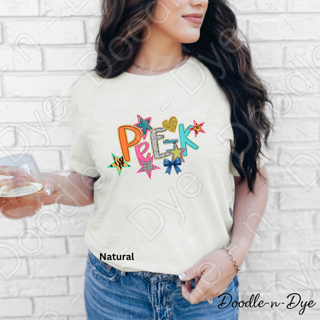 Pre-K Teacher Shirt, Pre-K Teacher Tee, Preschool Teacher Shirt, Bella Canvas Teacher Tee, Back to School Teacher Shirt, Early Childhood Educator Gift