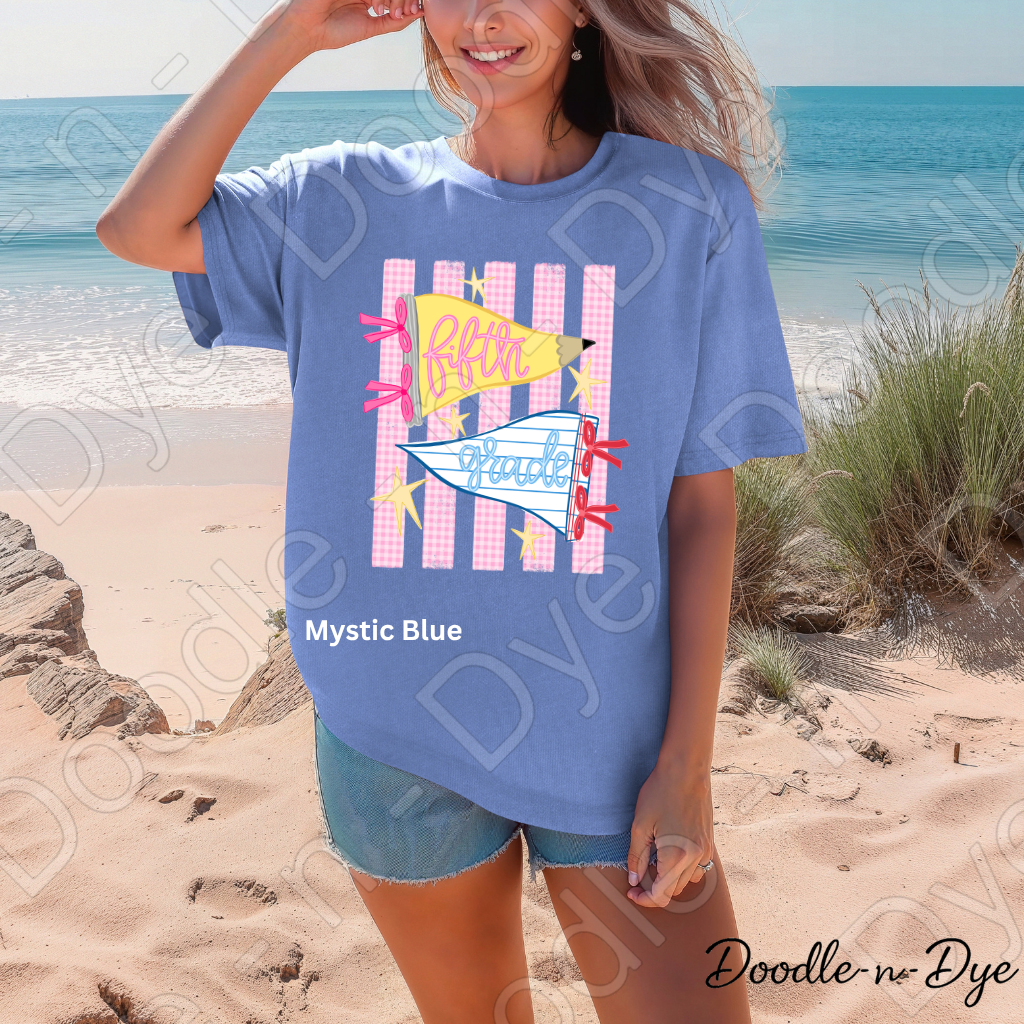Fifth Grade Teacher Shirt – Comfort Colors Fifth Grade Tee, Back to School Teacher Grade Level Apparel