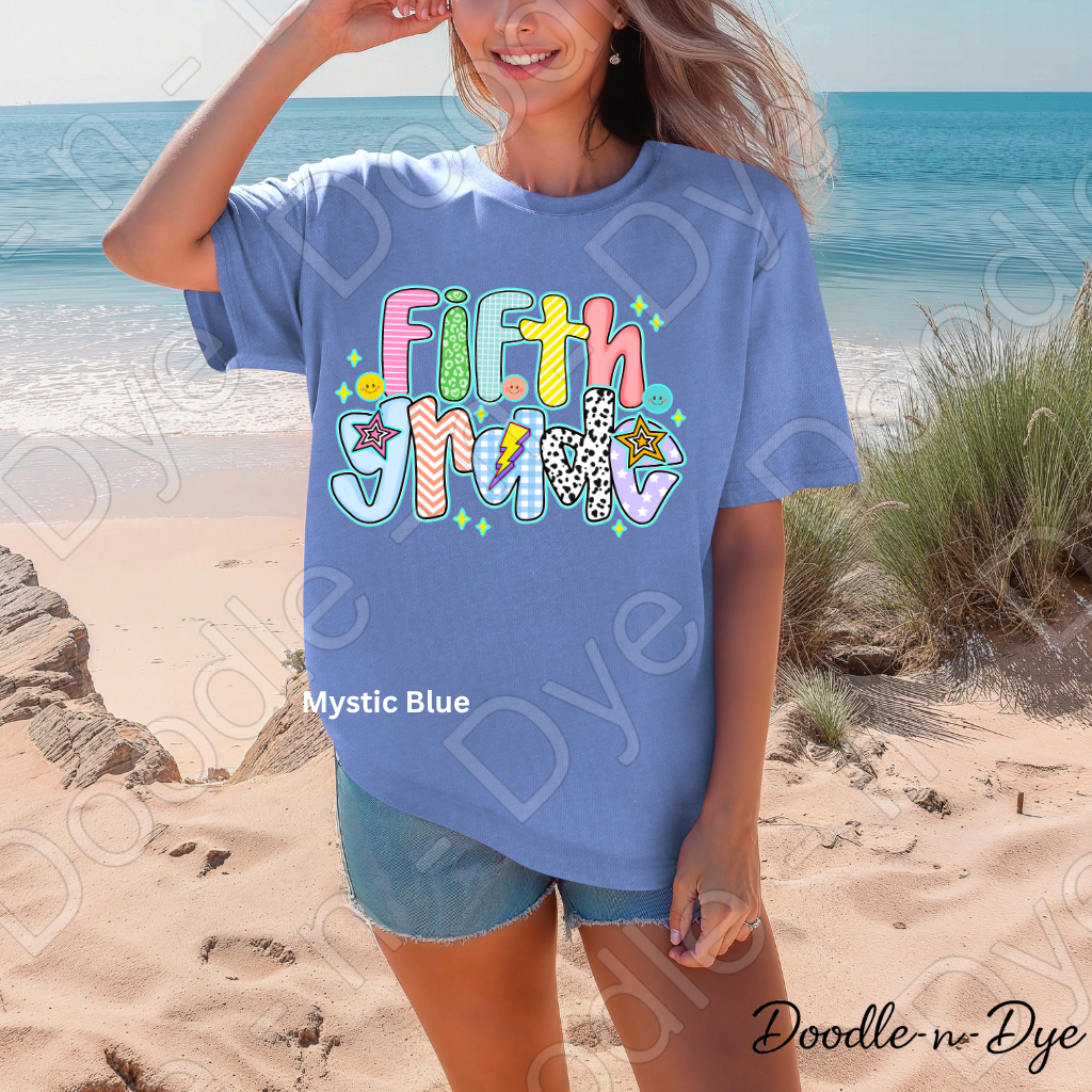 Fifth Grade Teacher Shirt – Comfort Colors Fifth Grade Tee, Back to School Elementary Teacher Apparel