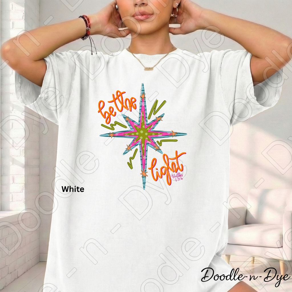 Be the Light Christian Shirt, Matthew 5:14-16 Tee, Retro Faith Shirt, Comfort Colors 1717, Colorful Christian Graphic Tee, Religious Inspirational Gift