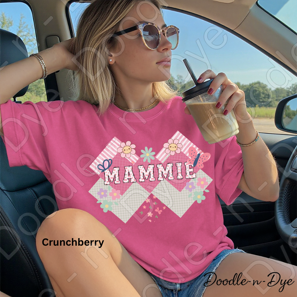 Mammie Comfort Colors Tee, Custom Grandmother Tee, Mother's Day Gift to Grandma, Gift for Her, Gift for Grandma