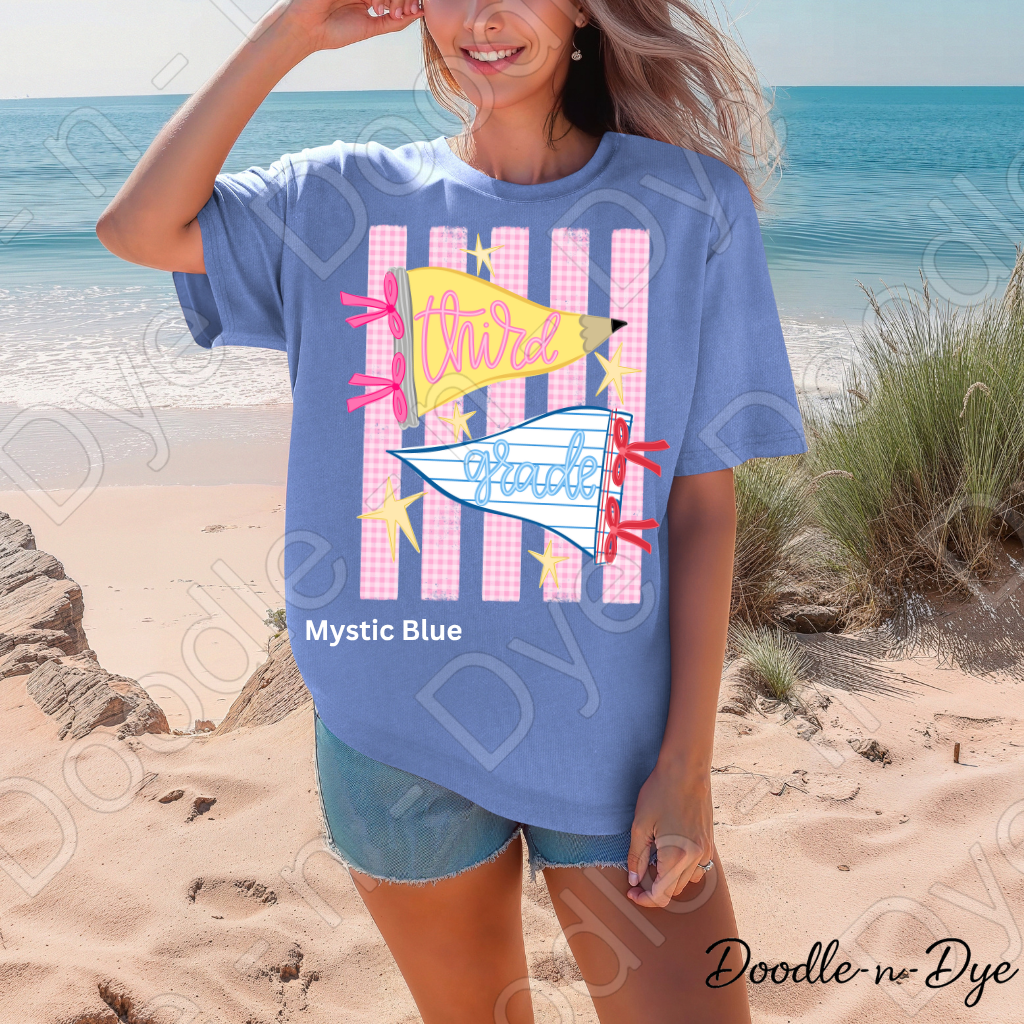 Third Grade Teacher Shirt – Comfort Colors Third Grade Tee, Back to School Teacher Grade Level Apparel