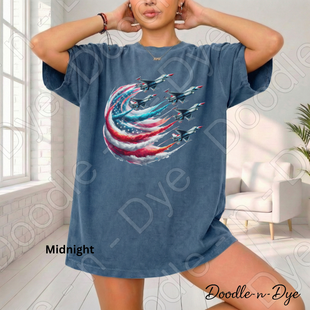 USA Fireworks Shirt – Patriotic Red White Blue Comfort Colors Tee - July 4th T-Shirt - Independence Day Tshirt