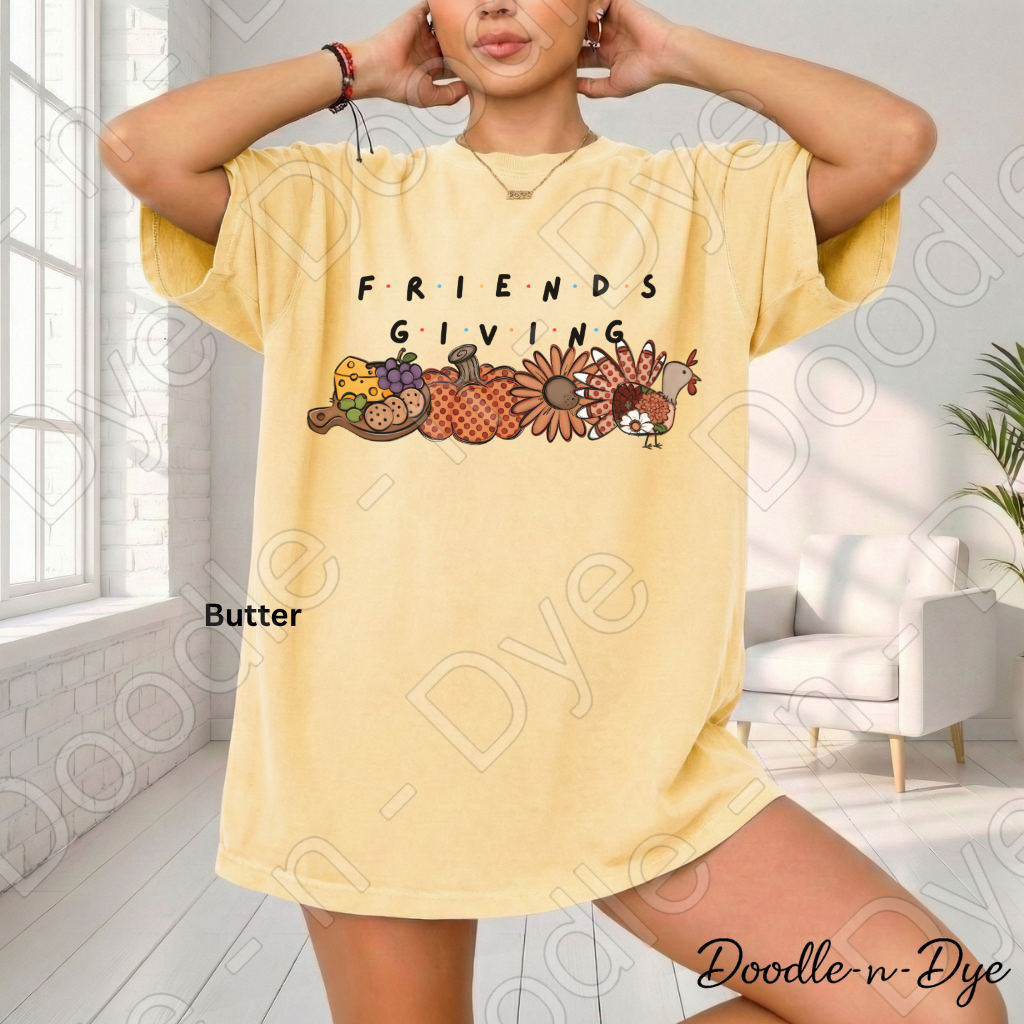 Friends Giving Shirt | Original Friendsgiving Comfort Colors Tee | Thanksgiving Friends Shirt | Fall Gathering Graphic Tee | Comfort Colors 1717