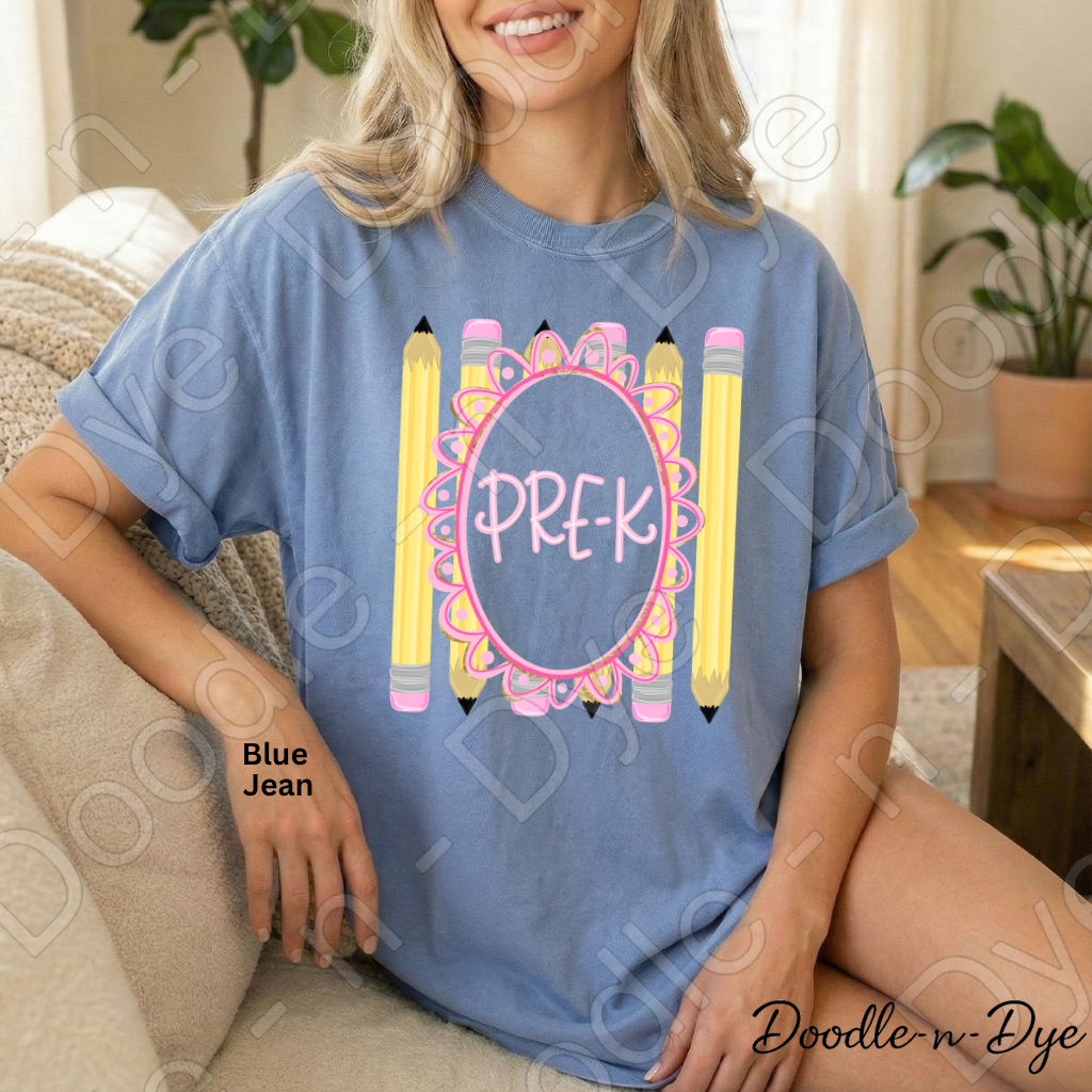 Pre-K Teacher Shirt, Pre-K Comfort Colors Teacher Tee, Grade Level Pre-K Teacher Shirt, Preschool Teacher Gift, Back to School Teacher Tee
