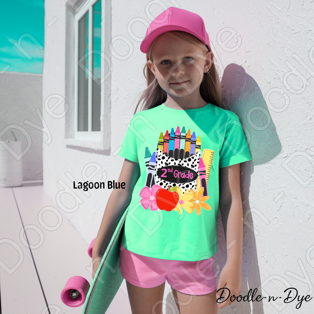 Youth Crayon Box Comfort Colors Tee, Back to School Kids Shirt, Cute Classroom Photo Outfit, Colorful Crayon Box Tee, Beginning of School Student Shirt