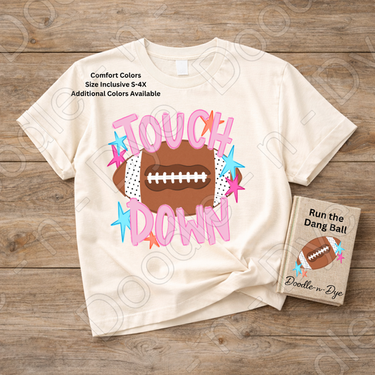 Football Touchdown Shirt, Comfort Colors Football Tee, Game Day Shirt, Football Mom Shirt, Football Fan Tee, Friday Night Lights Shirt
