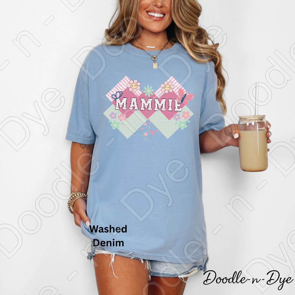 Mammie Comfort Colors Tee, Custom Grandmother Tee, Mother's Day Gift to Grandma, Gift for Her, Gift for Grandma