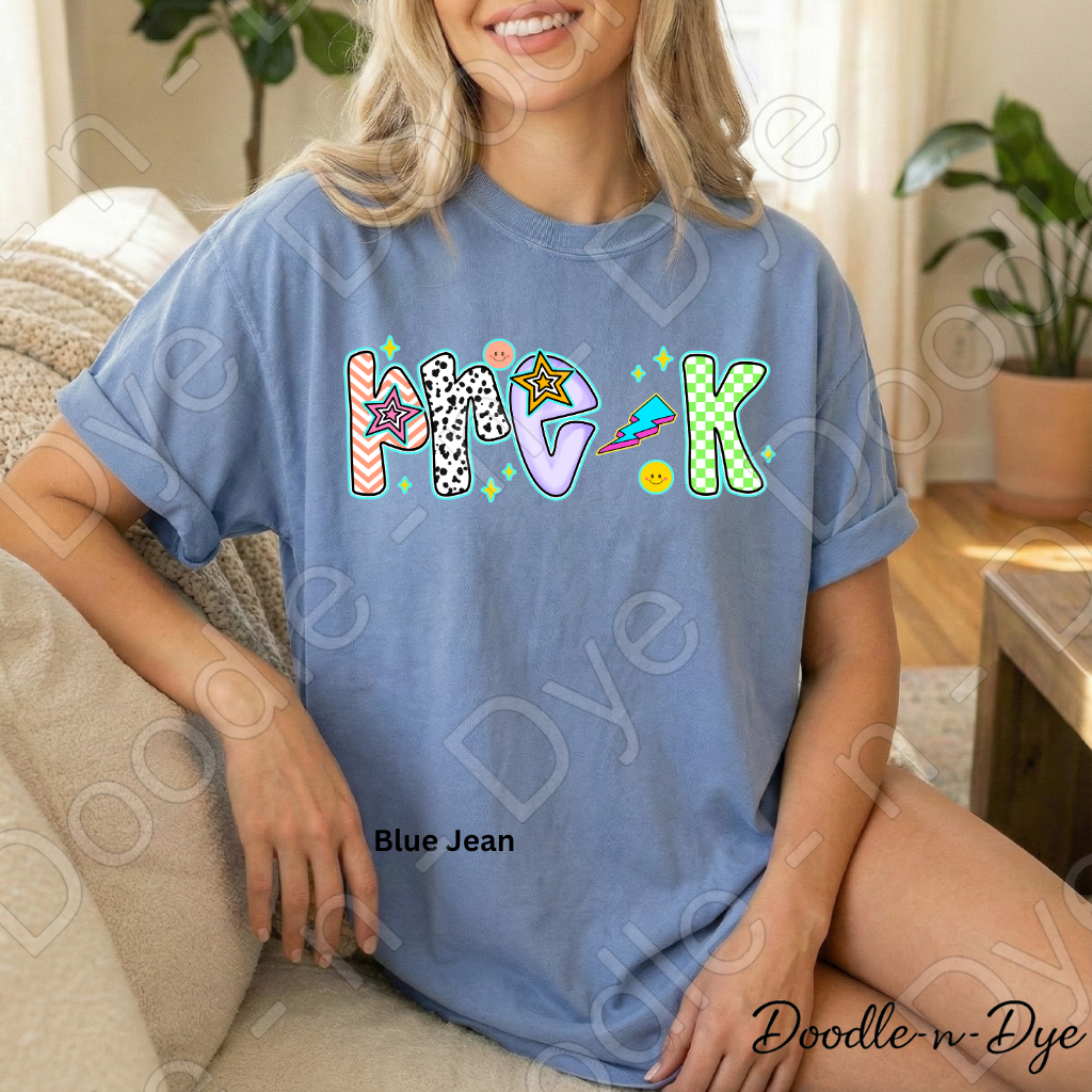 Pre-K Teacher Shirt – Comfort Colors Preschool Teacher Tee, Early Childhood Educator Back to School Shirt
