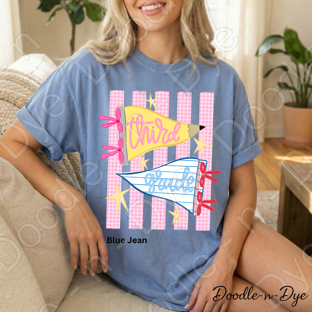 Third Grade Teacher Shirt – Comfort Colors Third Grade Tee, Back to School Teacher Grade Level Apparel