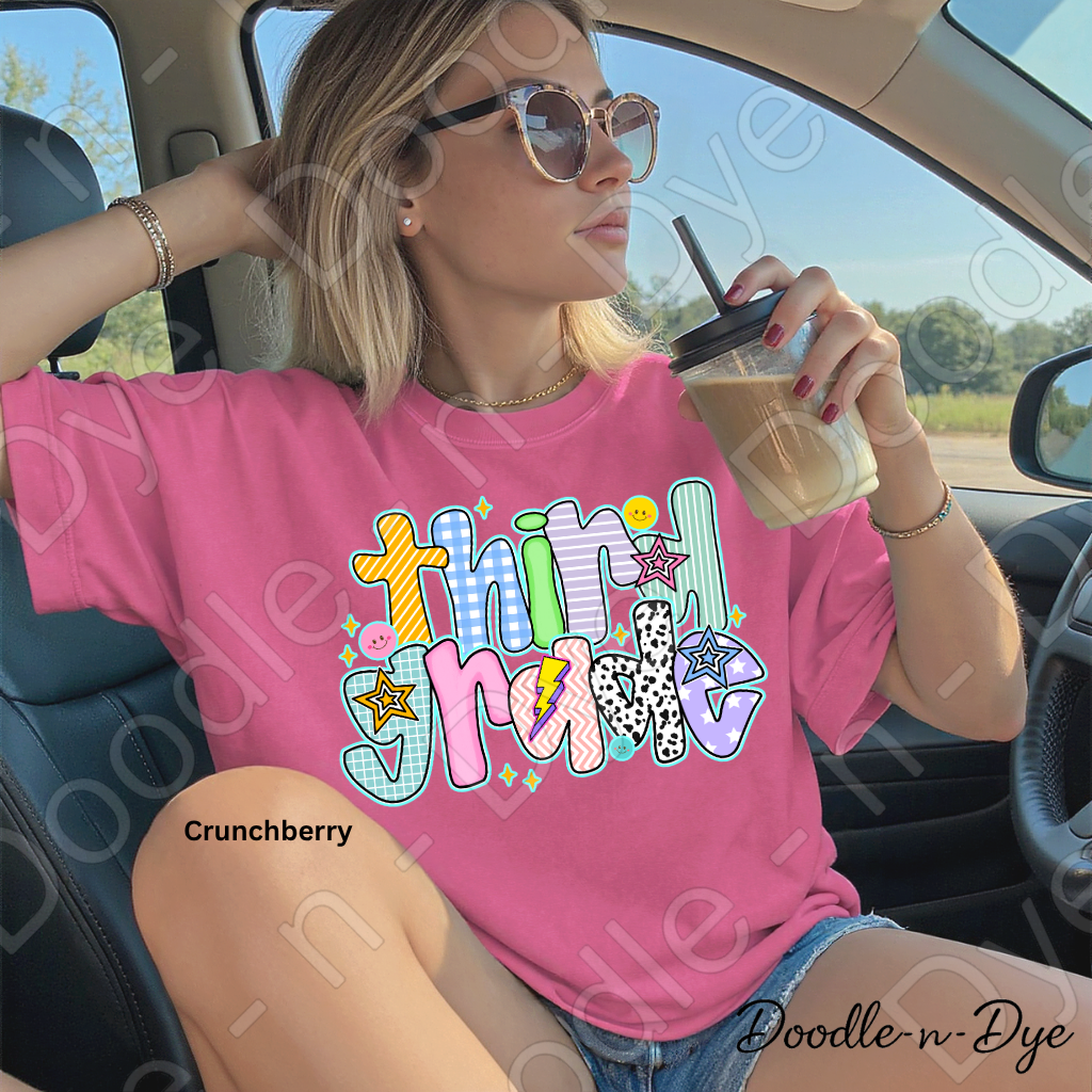 Third Grade Teacher Shirt – Comfort Colors Third Grade Tee, Back to School Elementary Teacher Apparel