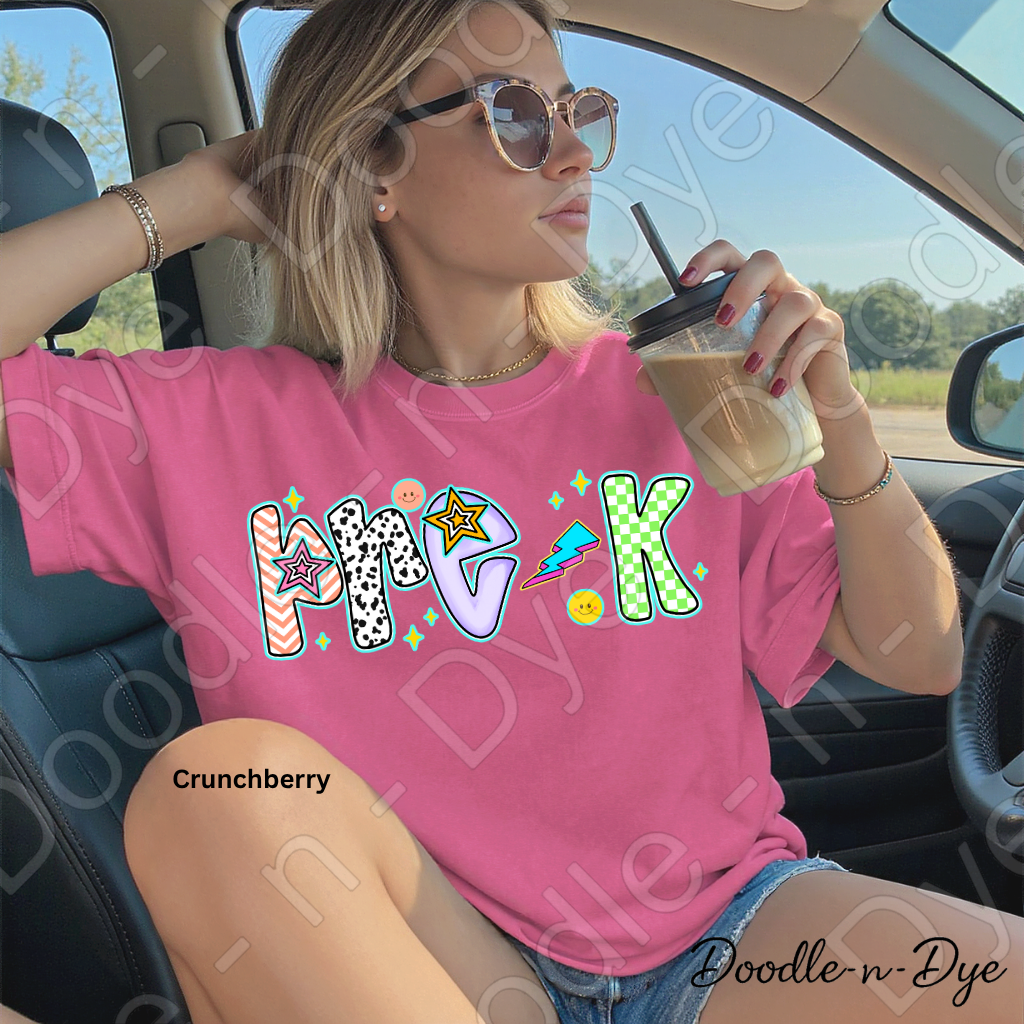 Pre-K Teacher Shirt – Comfort Colors Preschool Teacher Tee, Early Childhood Educator Back to School Shirt